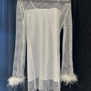 12th Tribe White Mesh Overlay